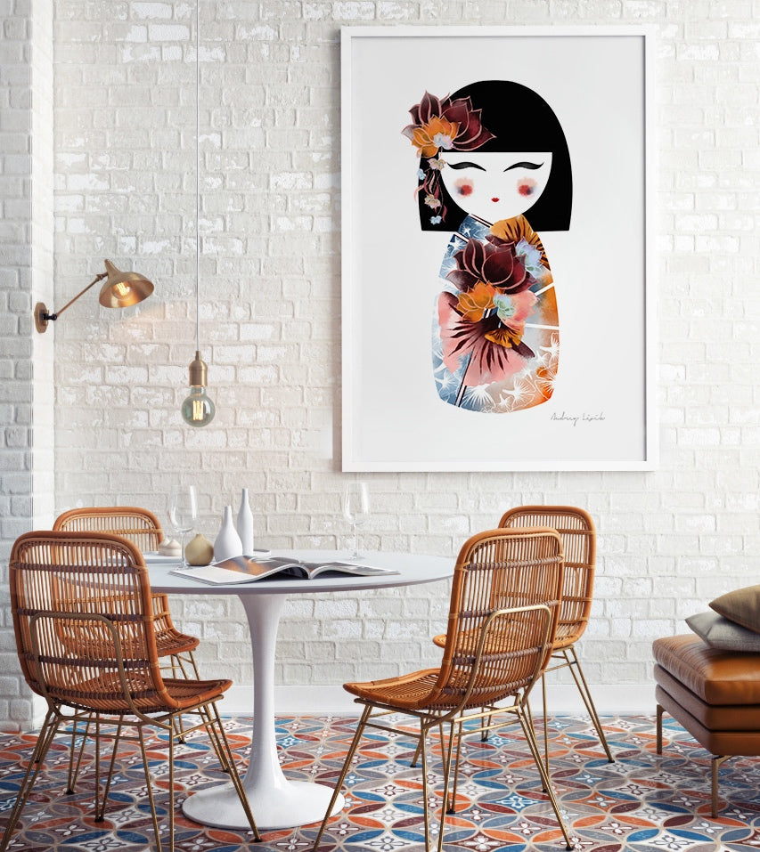 Kimmi Doll, Lotus Flower - StohneIllustration