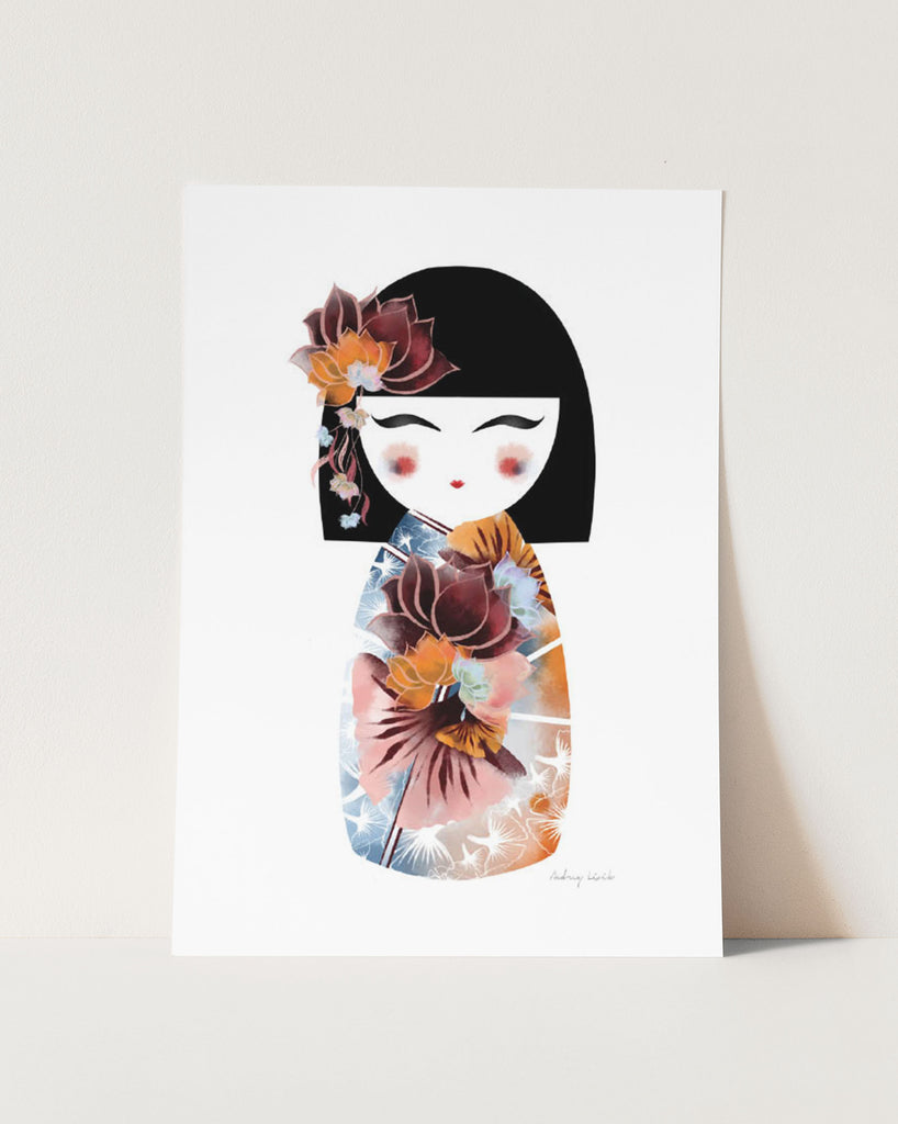 Kimmi Doll, Lotus Flower - StohneIllustration
