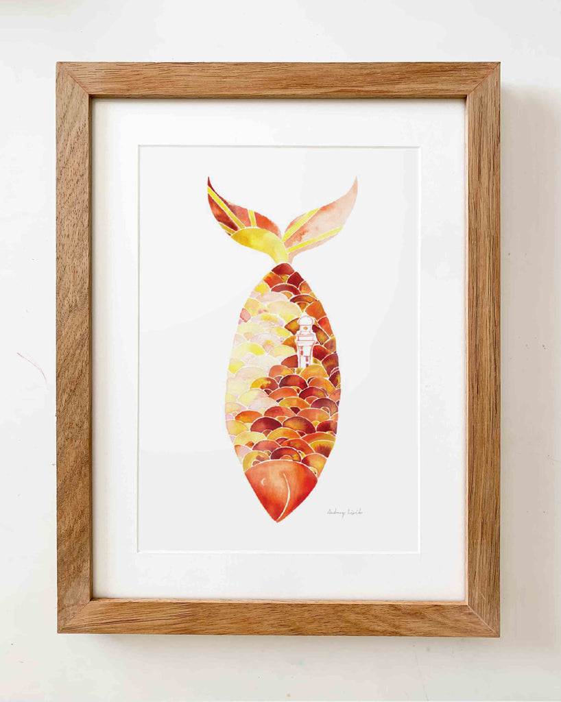 Swim, Orange - StohneIllustration
